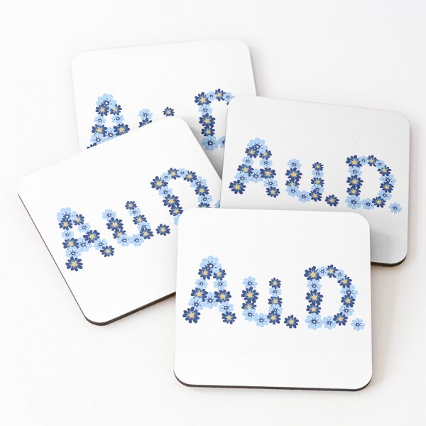 Item preview, Blue and Navy Floral Au.D.  designed and sold by Hear4theEars.