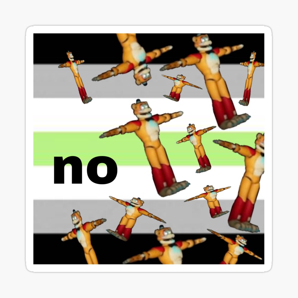 Glamrock Freddy Fazbear Agender Pride Meme Poster For Sale By Cjtheywitch Redbubble