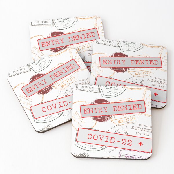 Item preview, Entry Denied Covid-22 + Positive designed and sold by PrintMeOver.