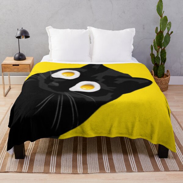 Item preview, Sunny side up, Black cat, Eggs, Collage designed and sold by avit1.