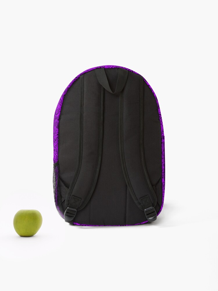 Thumbnail 2 of 3, Backpack, Purple pattern  designed and sold by MyZtyle.