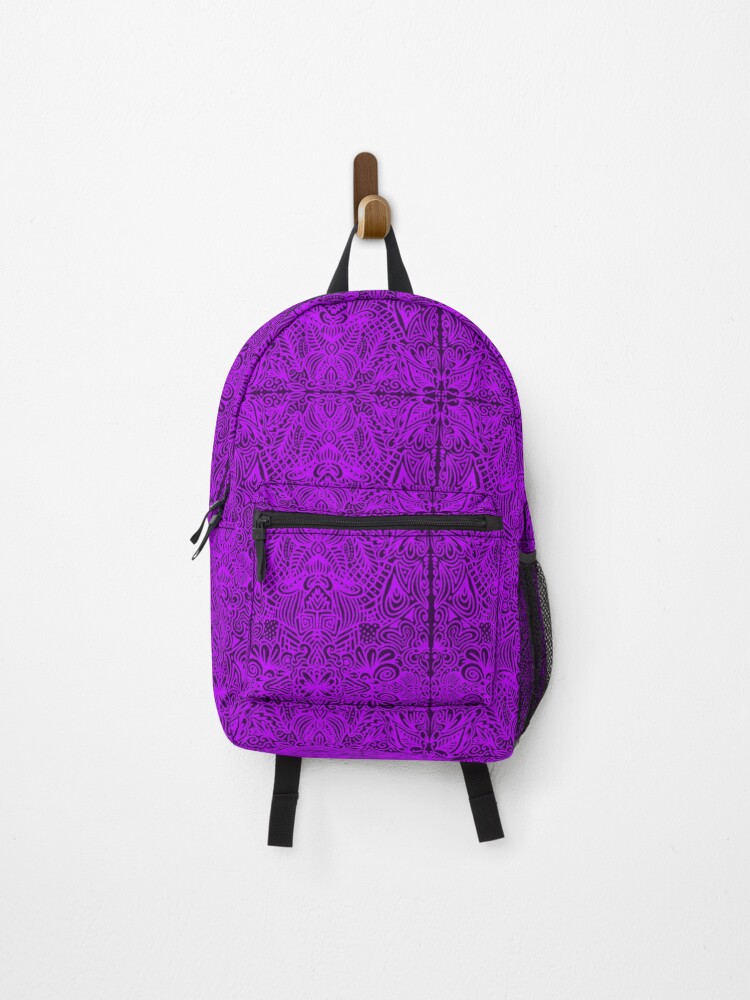 Thumbnail 1 of 3, Backpack, Purple pattern  designed and sold by MyZtyle.