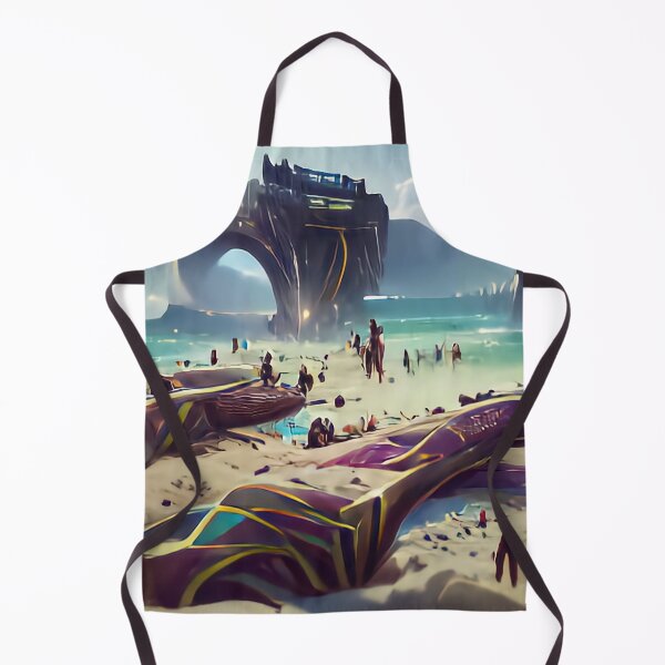 Item preview, Space beach trippy psychedelic art designed and sold by philbraxton.