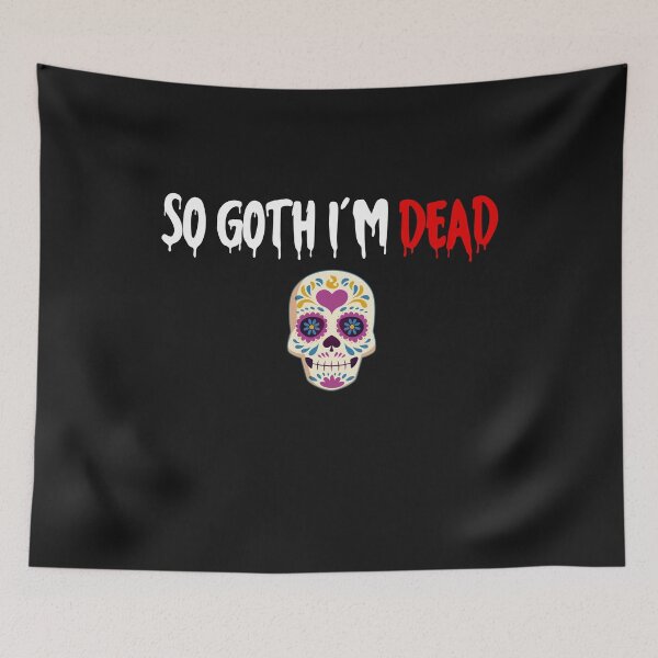 Item preview, So Goth Im Dead, I'm dead t-shirt, dead shirt, skeleton shirt, designed and sold by zeyuss.