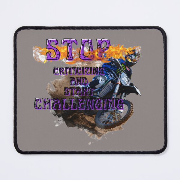 Item preview, stop criticize and start challenging, gift for motocross lover, dirty biker, fanny biker designed and sold by Nicedeco.