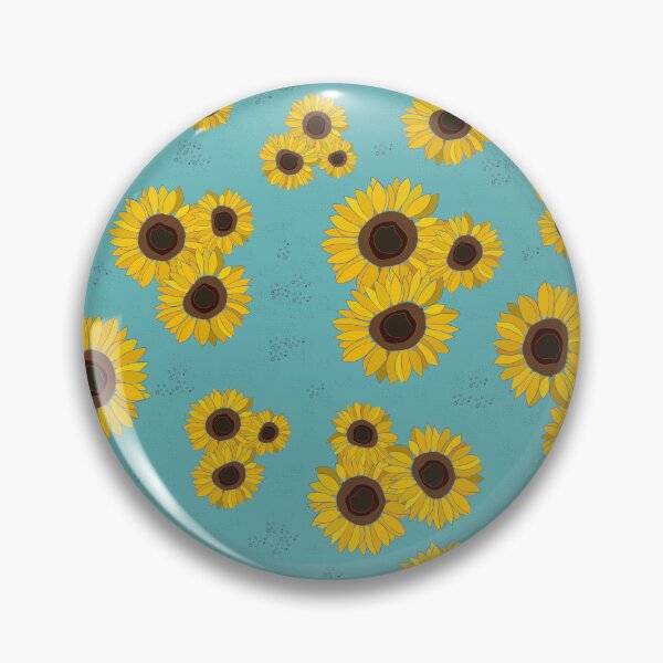 Item preview, Sunflowers with light blue background designed and sold by Iridp.