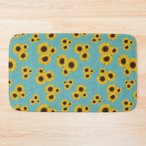 Item preview, Sunflowers with light blue background designed and sold by Iridp.
