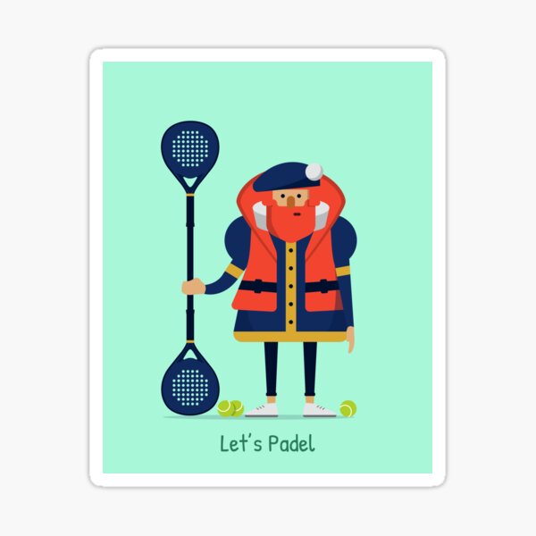 "Padel or Paddle" Sticker for Sale by Joyful-Adelbert | Redbubble