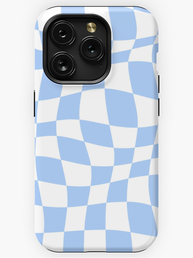 Pastel Floral Uneven Checkered Pattern iPhone 15 14 Rugged Case