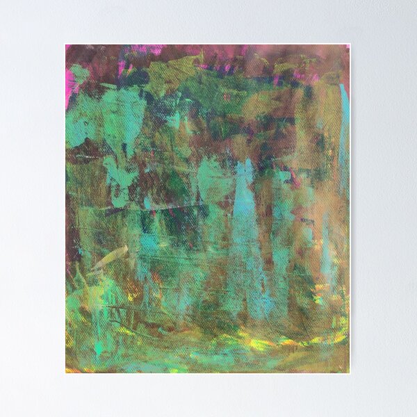 Item preview, Moss Acrylic Abstract Painting Print designed and sold by SSymo.