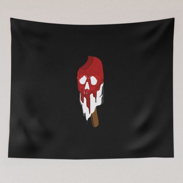 Item preview, Red ice cream skull designed and sold by Firetree.