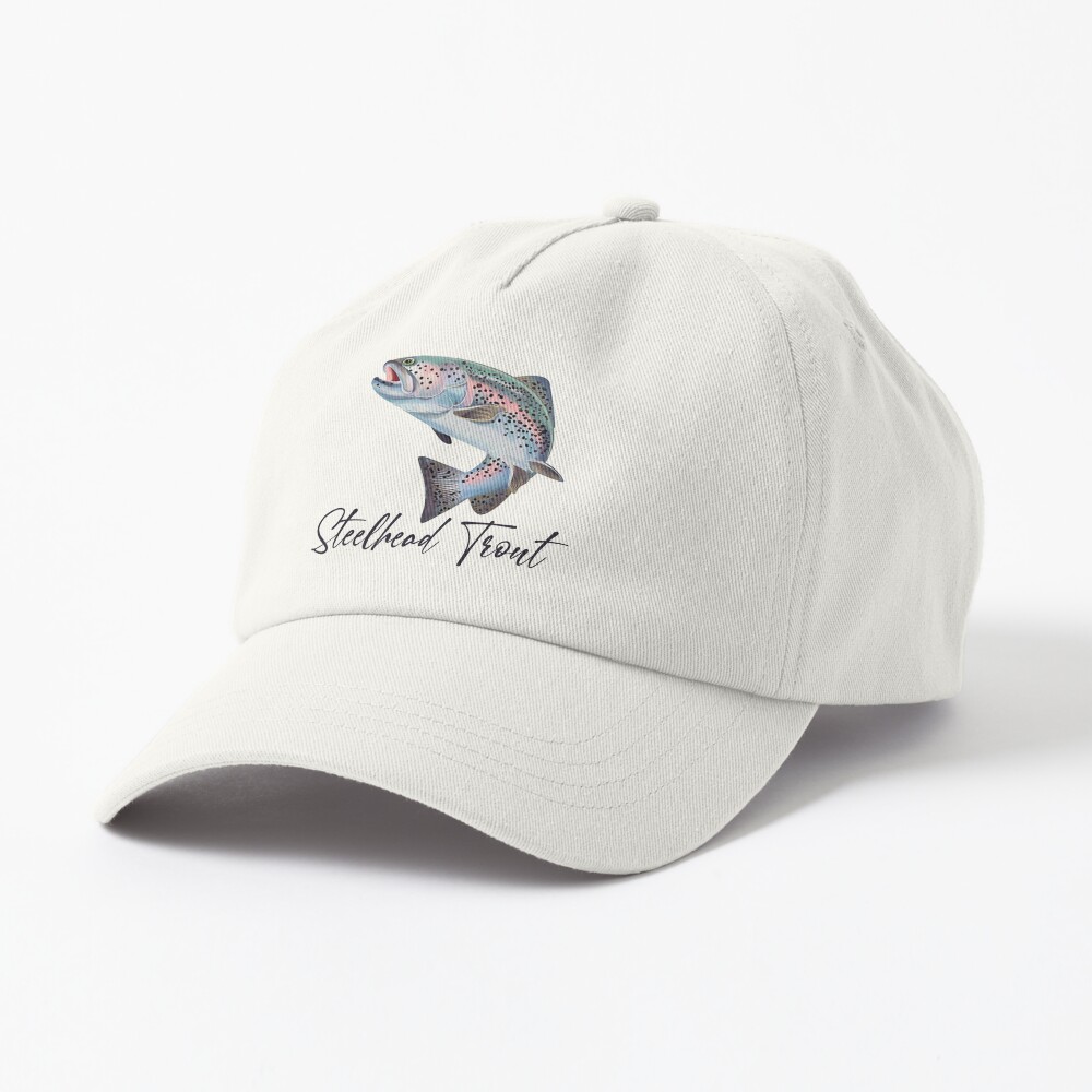 Steelhead Trout Hat, American Steelhead, Steelhead Fishing, Trout Fishing  Hat, Embroidered Hats, Patriotic Fishing Hat, Fly Fishing Hat 