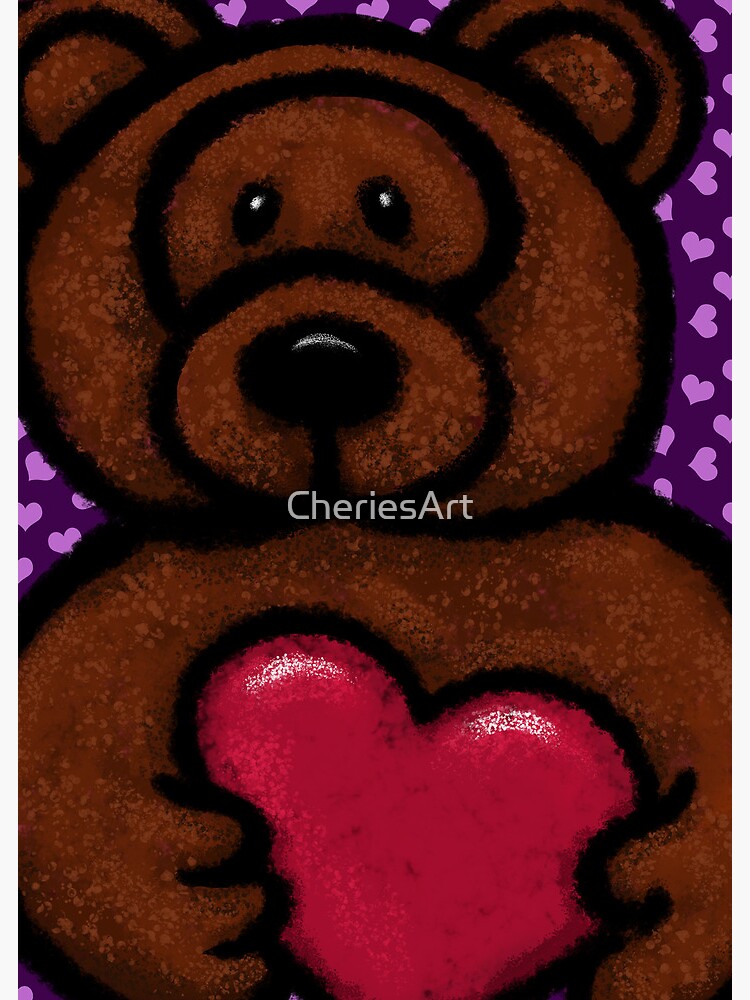 L'ours En Peluche Avec Le Cœur De Valentine