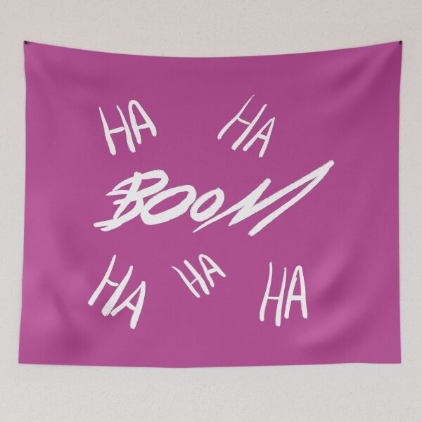 Item preview, Boom Ha Ha Ha! (Pink BG) designed and sold by FilipeFerreira.