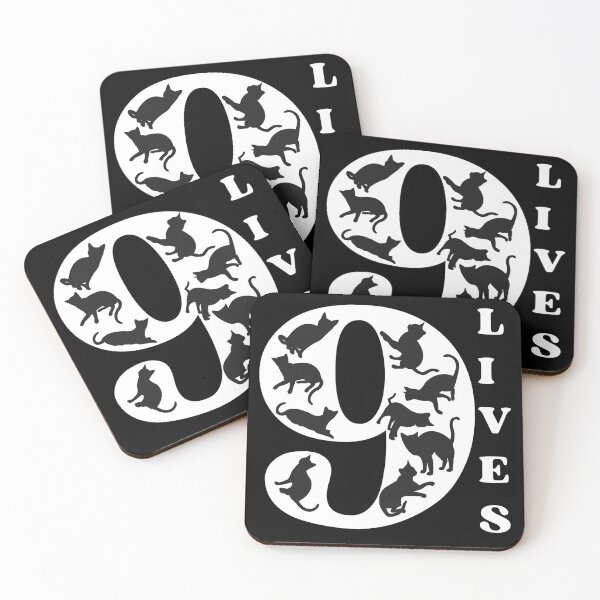 Item preview, 9 LIVES - Funny Cat Pictures, A cat has nine lives designed and sold by FunnyCatsFam.