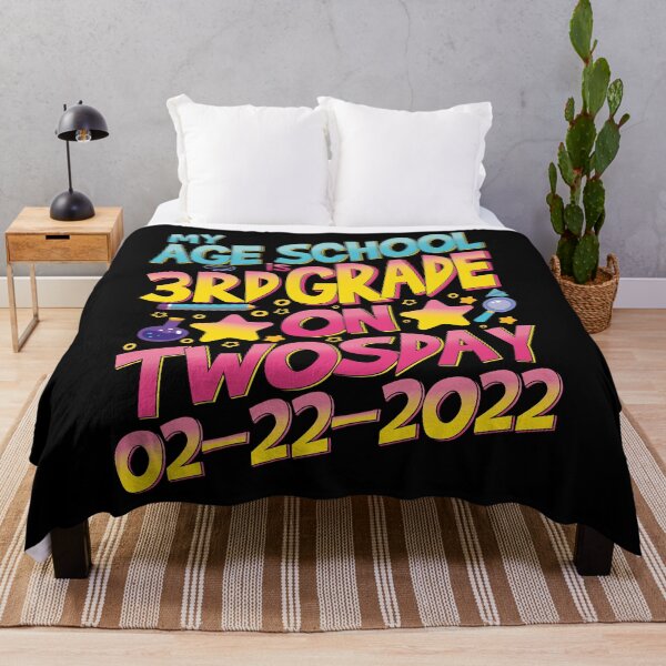 Item preview, My Age School Is 3RD Grade On Twosday Tuesday 2/22/22 3RD Grade Kids Gift designed and sold by YAHIA-14.