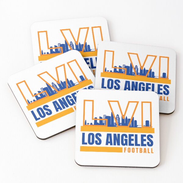 Item preview, Los Angeles Football Yellow Blue Orange Los Angeles Rams NFL Apparel Super Bowl LVI designed and sold by CameronBischoff.