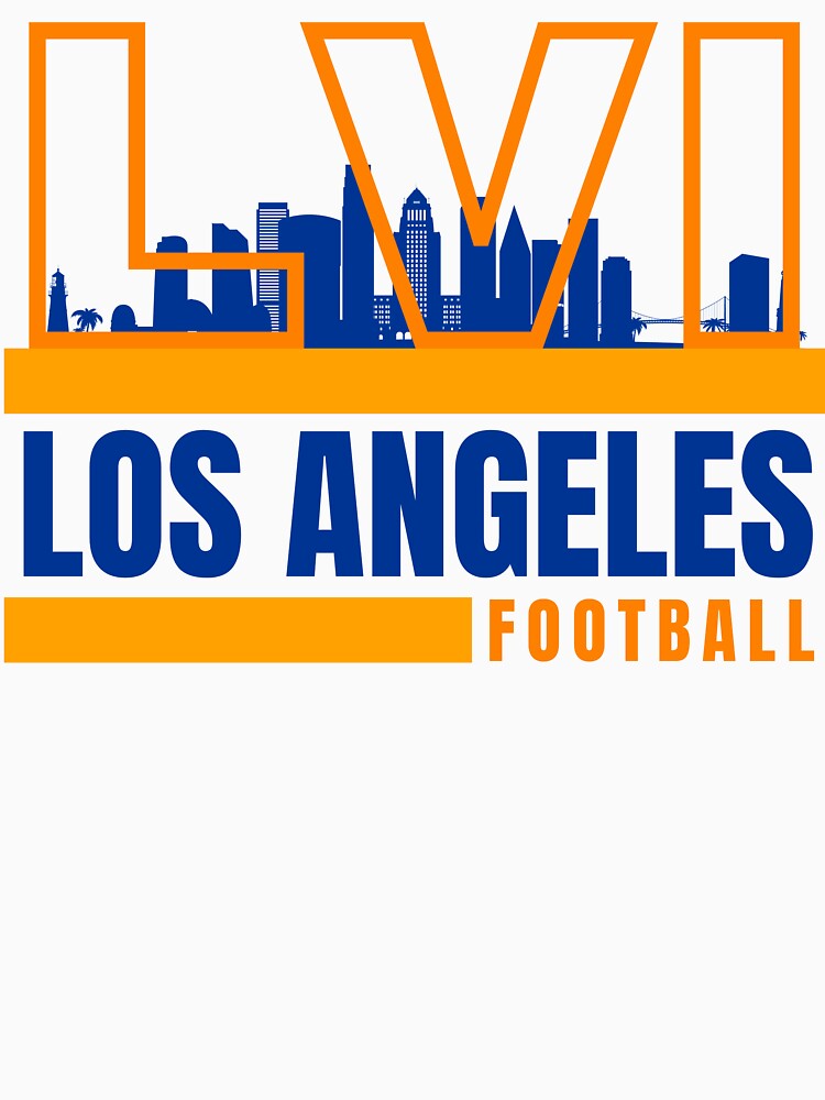 Los Angeles Football Yellow Blue Orange Los Angeles Rams NFL Apparel Super  Bowl LVI' Classic T-Shirt for Sale by CameronBischoff