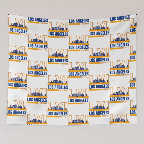 Item preview, Los Angeles Football Yellow Blue Orange Los Angeles Rams NFL Apparel Super Bowl LVI designed and sold by CameronBischoff.
