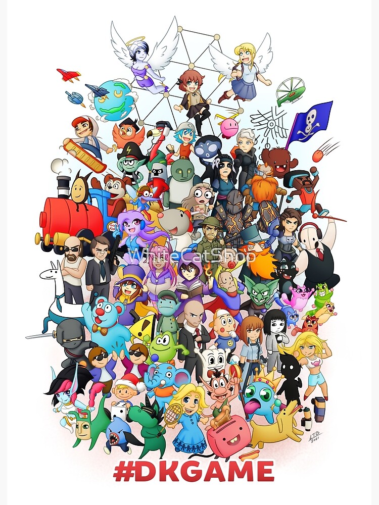 Thumbnail 3 of 3, Poster, #DKgame designed and sold by WhiteCatShop.