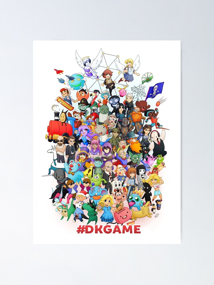 Thumbnail 1 of 3, Poster, #DKgame designed and sold by WhiteCatShop.