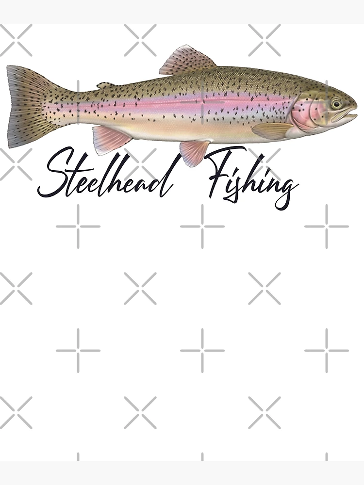 Steelhead Trout Fishing - cool trout fishing Art Board Print for