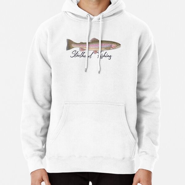 Rainbow Trout, River Trout, Fly Fishing Hooded Sweatshirt 