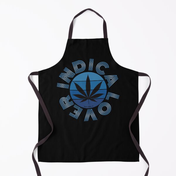 Item preview, Retro Vintage Sunset Blue Pot leaf-Indica lover designed and sold by YomeHayin.