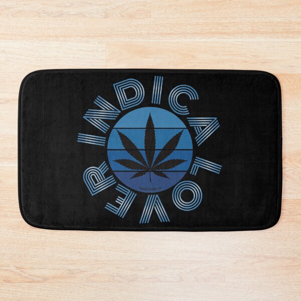 Item preview, Retro Vintage Sunset Blue Pot leaf-Indica lover designed and sold by YomeHayin.