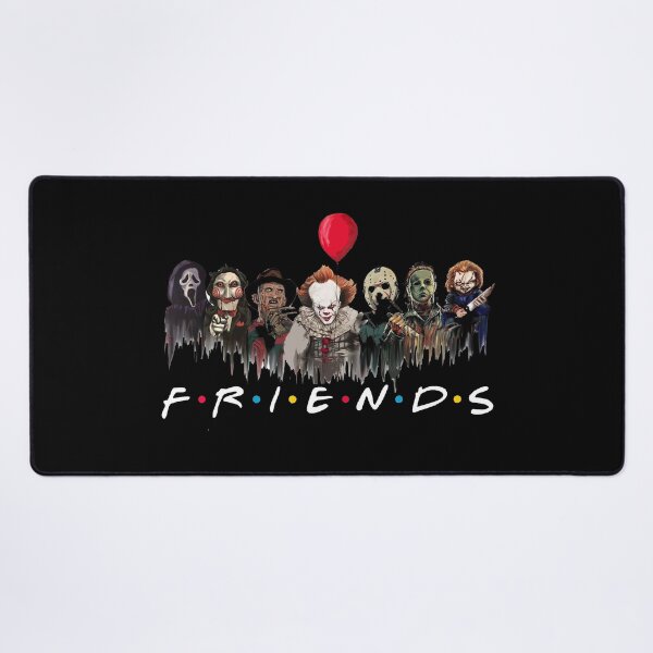 Halloween Horror Movie Killers - Scary Friends Shirt - Friends Halloween Shirt - Halloween Scary Shirts - Horror Squad Desk Mat