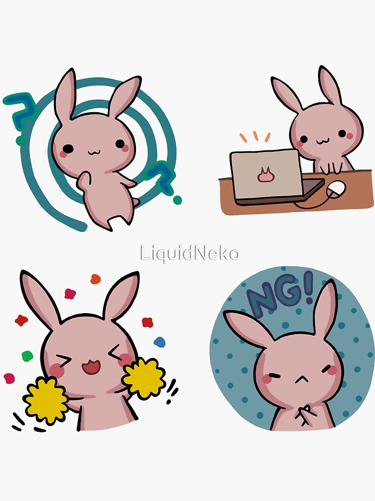 Anime Rabbit Ramen Cute Bunny Chibi - Imagenes De Conejos Kawaii - Free  Transparent PNG Clipart Images Download