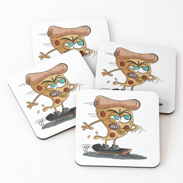 Item preview, Skateboarding Pizza designed and sold by QuincyGane.