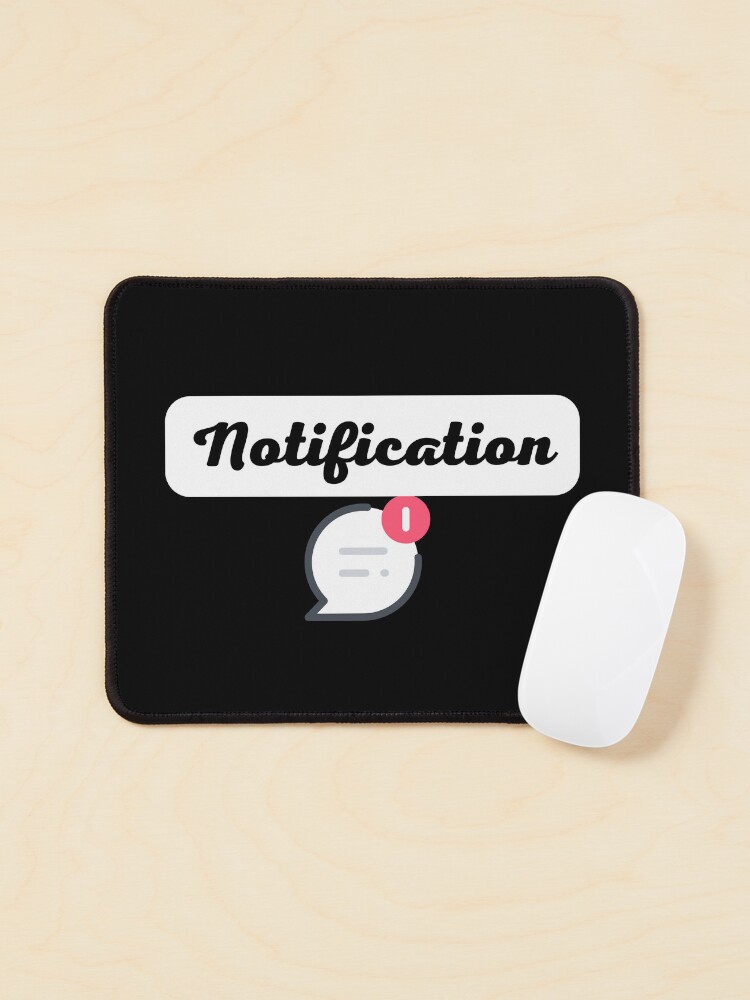 Thumbnail 1 of 5, Mouse Pad, Notifications designed and sold by CompanyGRH.
