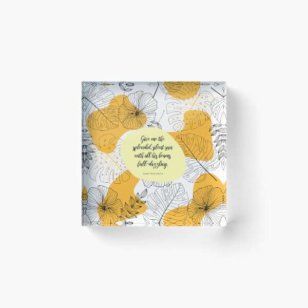 Item preview, The splendid, silent sun - Walt Whitman designed and sold by StudioCitrine.