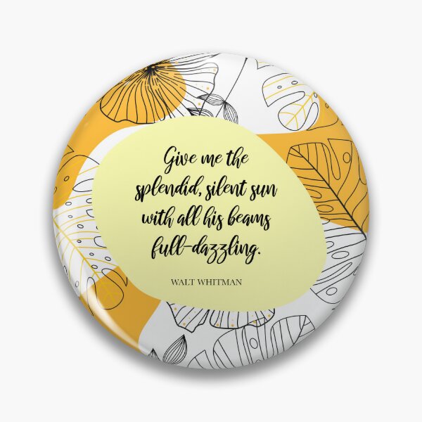 Item preview, The splendid, silent sun - Walt Whitman designed and sold by StudioCitrine.