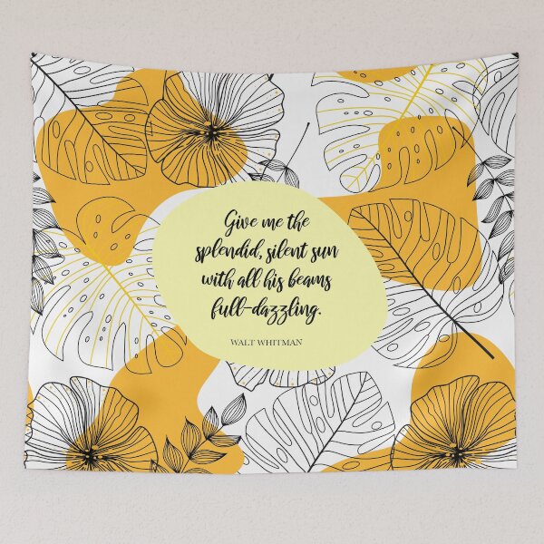 Item preview, The splendid, silent sun - Walt Whitman designed and sold by StudioCitrine.