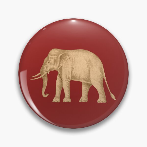 Item preview, A White Elephant on the Red Field.  -- The Siam / Thailand White Elephant Flag - White Elephant With Tusks - Thai Elephants - Sacred Elephants of Thailand designed and sold by ArtistEnvy.
