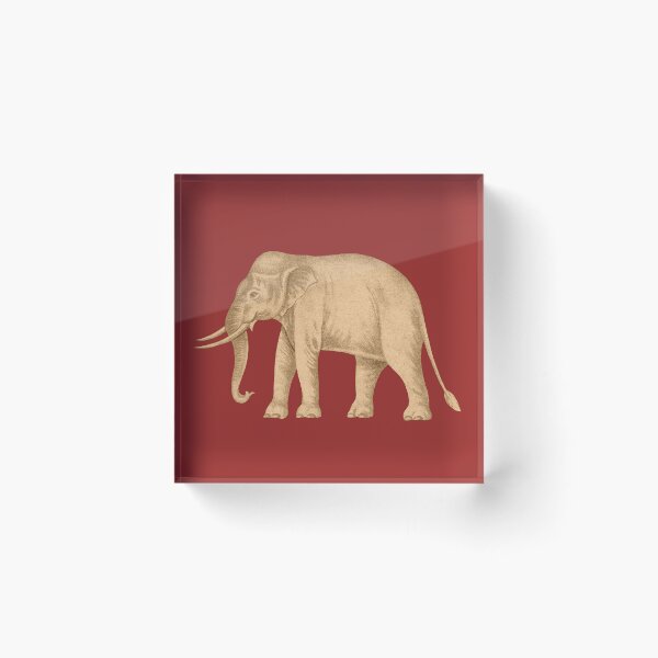Item preview, A White Elephant on the Red Field.  -- The Siam / Thailand White Elephant Flag - White Elephant With Tusks - Thai Elephants - Sacred Elephants of Thailand designed and sold by ArtistEnvy.