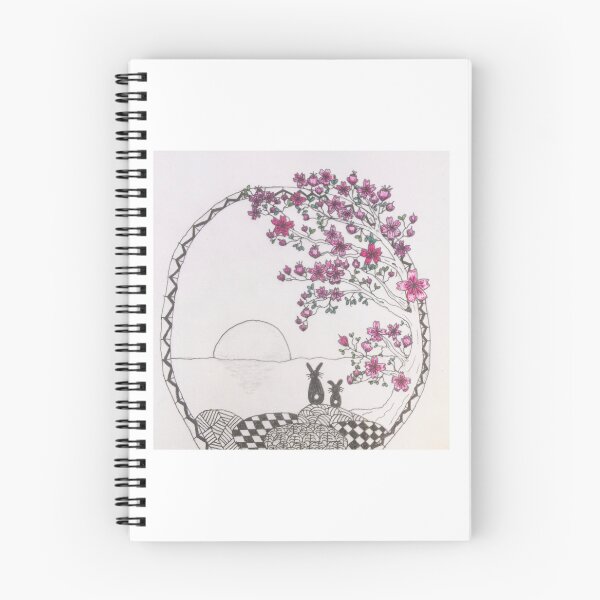 Item preview, Rabbits and cherry blossoms  designed and sold by affinity80.