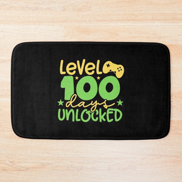 Item preview, Level 100 Days Unlocked,100 Days of School, Gamer Kids School Color designed and sold by SweetbeStore.