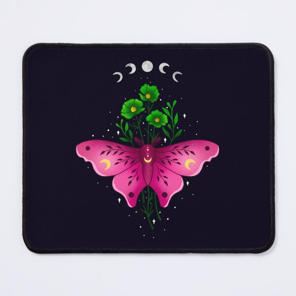 Item preview, Celestial Moth and Floral designed and sold by ethnicdrawing.
