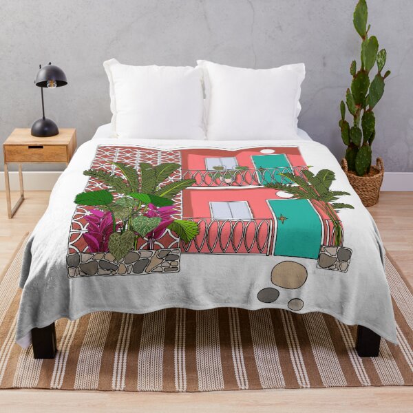 Item preview, Breeze Block Apartments with Plants designed and sold by jenbucheli.