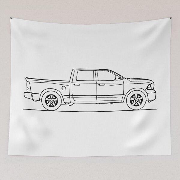 Item preview, Pick up truck illustration inspiration outline.  designed and sold by J---store.