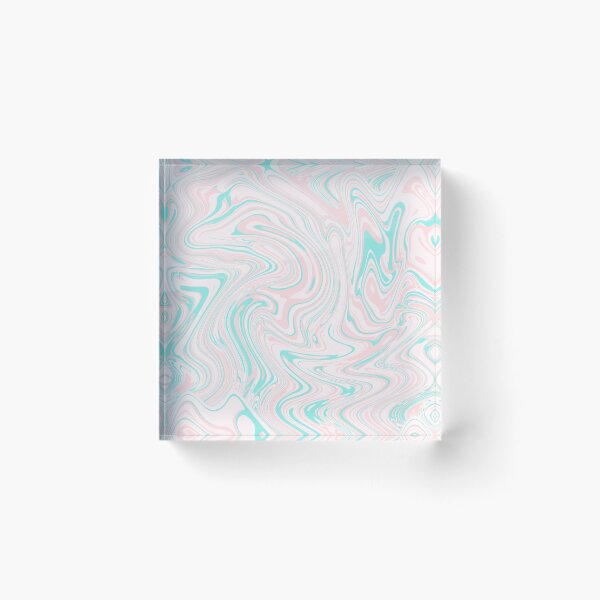 Item preview, Pastel Pink and Teal Liquid Swirl designed and sold by Saanis.