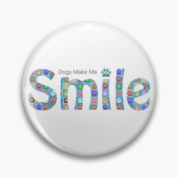 Item preview, Whimsical Colorful Happy Dog Art - Dogs Make Me Smile designed and sold by Sharon Cummings Art.