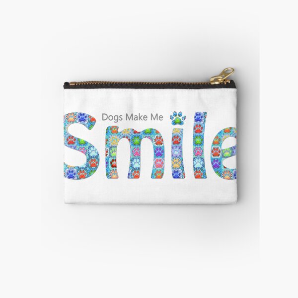 Item preview, Whimsical Colorful Happy Dog Art - Dogs Make Me Smile designed and sold by Sharon Cummings Art.