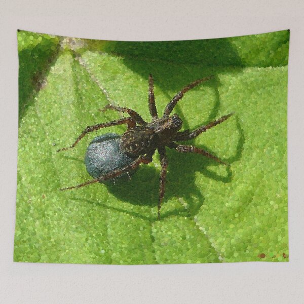 Item preview, Spider Chilling on Leaves designed and sold by MathenaArt.