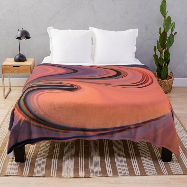 Item preview, Purple And Coral Swirl Abstract Liquid Marble Paint Textured Pattern Psychedelic Spiral designed and sold by HopefulFlower.