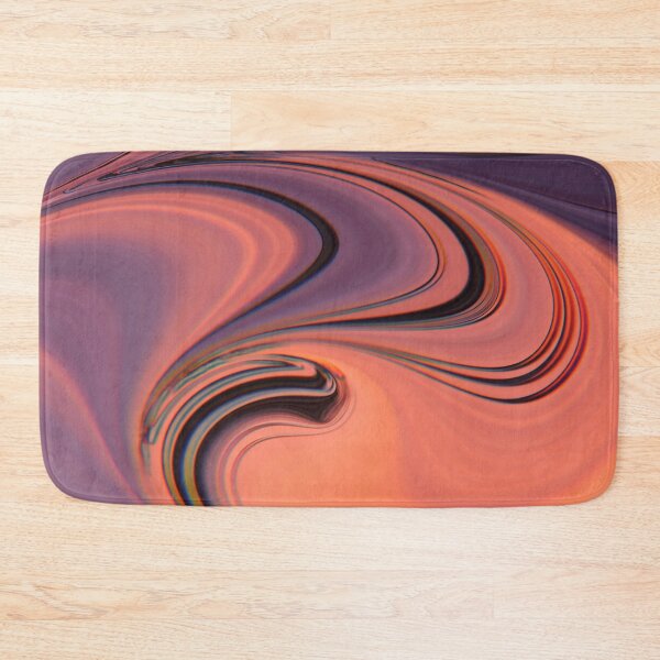 Item preview, Purple And Coral Swirl Abstract Liquid Marble Paint Textured Pattern Psychedelic Spiral designed and sold by HopefulFlower.