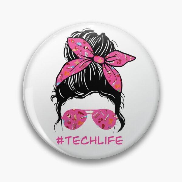 Item preview, Tech Life Messy Bun designed and sold by ItsaMomThingLLC.